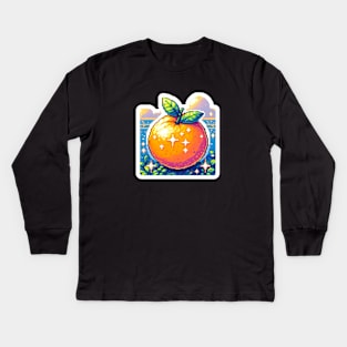 Orange Fruit Harvest Field Product Vintage Since Kids Long Sleeve T-Shirt